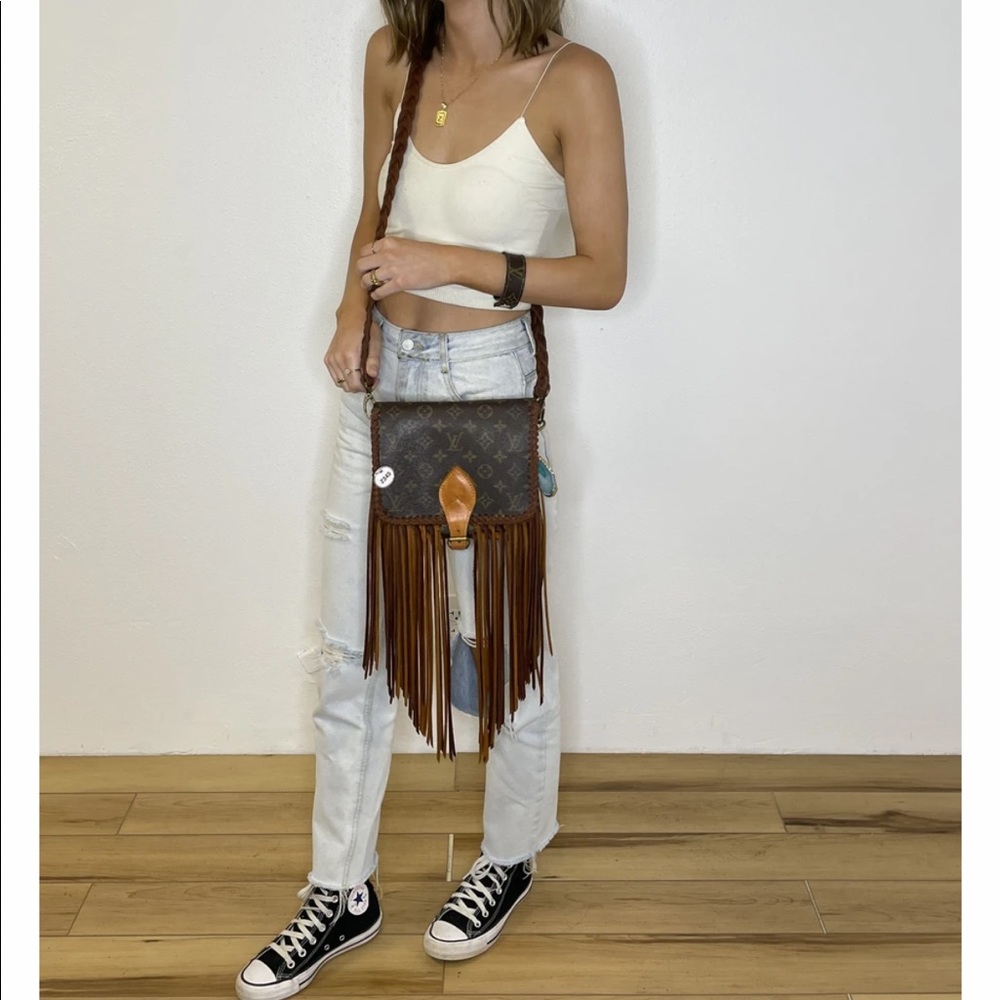 Upcycled Louis Vuitton Crossbody by Vintage Boho Bags